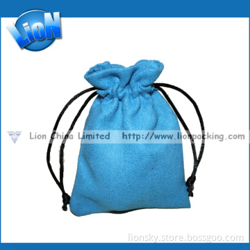 Suede Drawstring Pouches Bags for Jewelry (L-083)